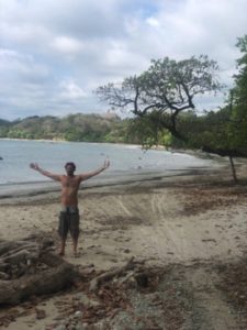 Rhett Freedom Pose Montezuma Beach Costa Rica